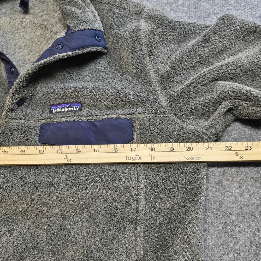 Patagonia Snap-T Fleece Jacket Mens Medium Gray Polartec Thermal Pro Pullover - Picture 8 of 11
